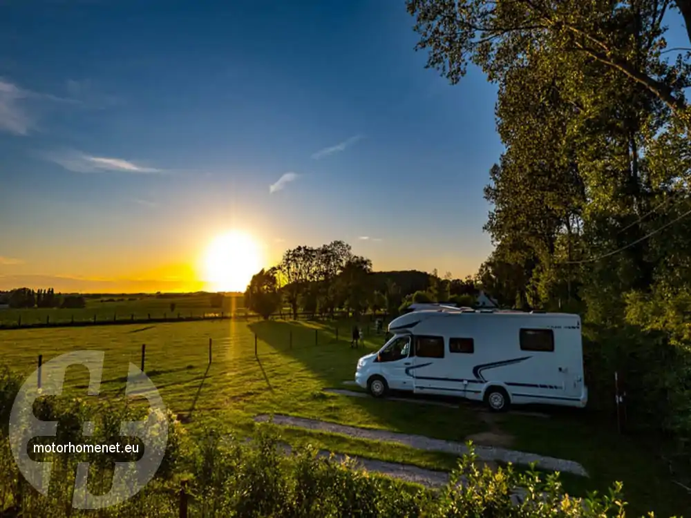 Ieper camperplaats Hooge Crater West Vlaanderen Belgie