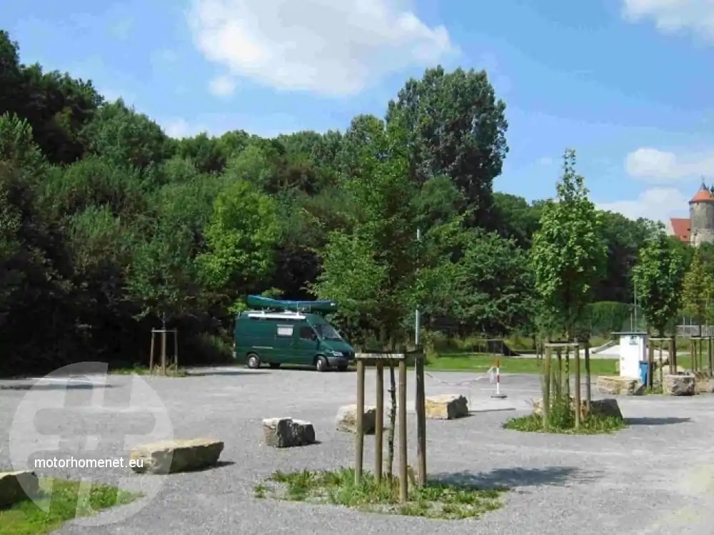 Besigheim camper parking minigolf Baden Wurttemberg Duitsland