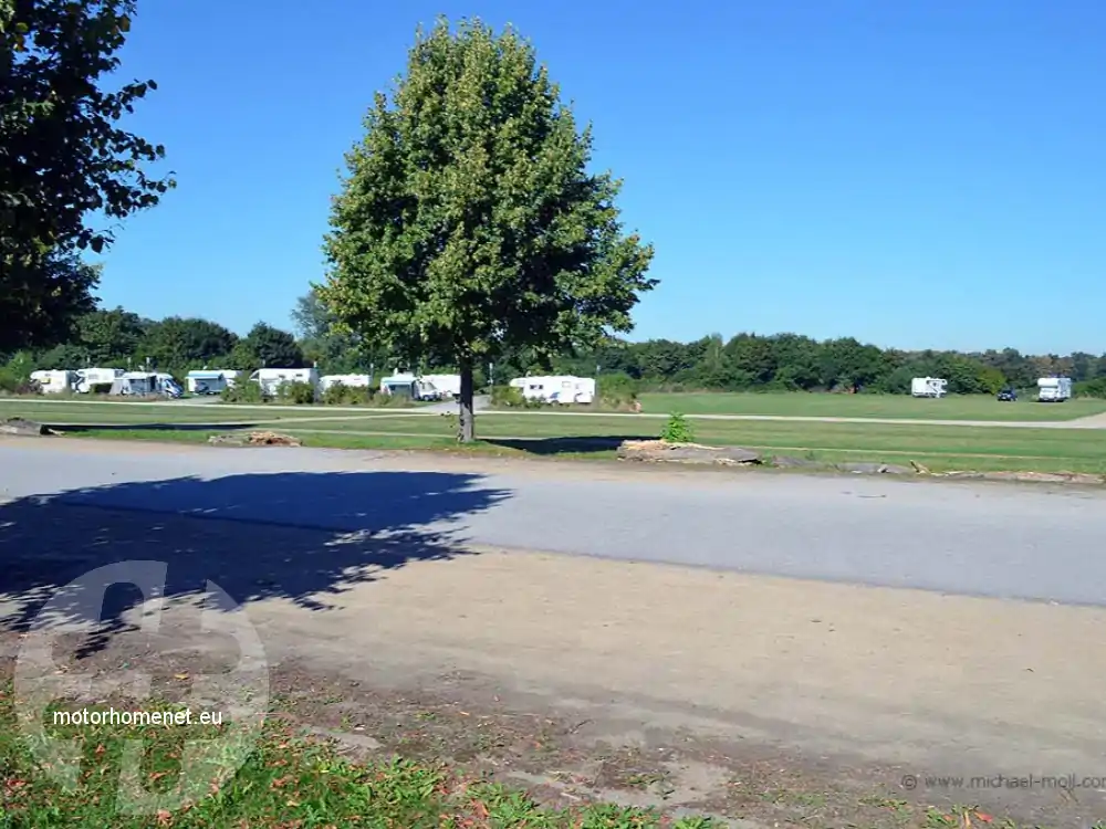 Julich camperplaats Bruckenkopf Park Nordrhein Westfalen Duitsland