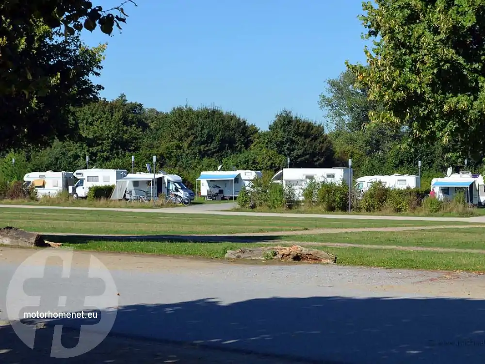 Julich camperplaats Bruckenkopf Park Nordrhein Westfalen Duitsland