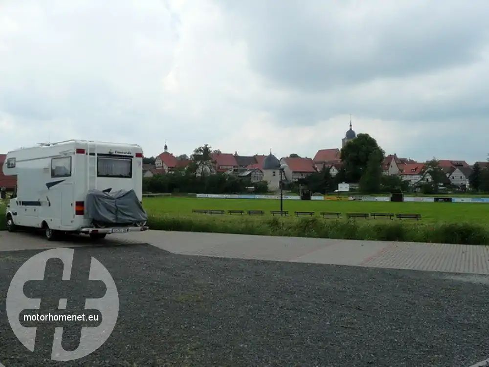 Bad Colberg Heldburg camperplaats Rainbrunnlein Thuringen Duitsland