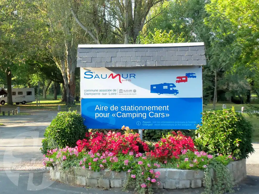 Saumur camperparking Pays De La Loire Frankrijk