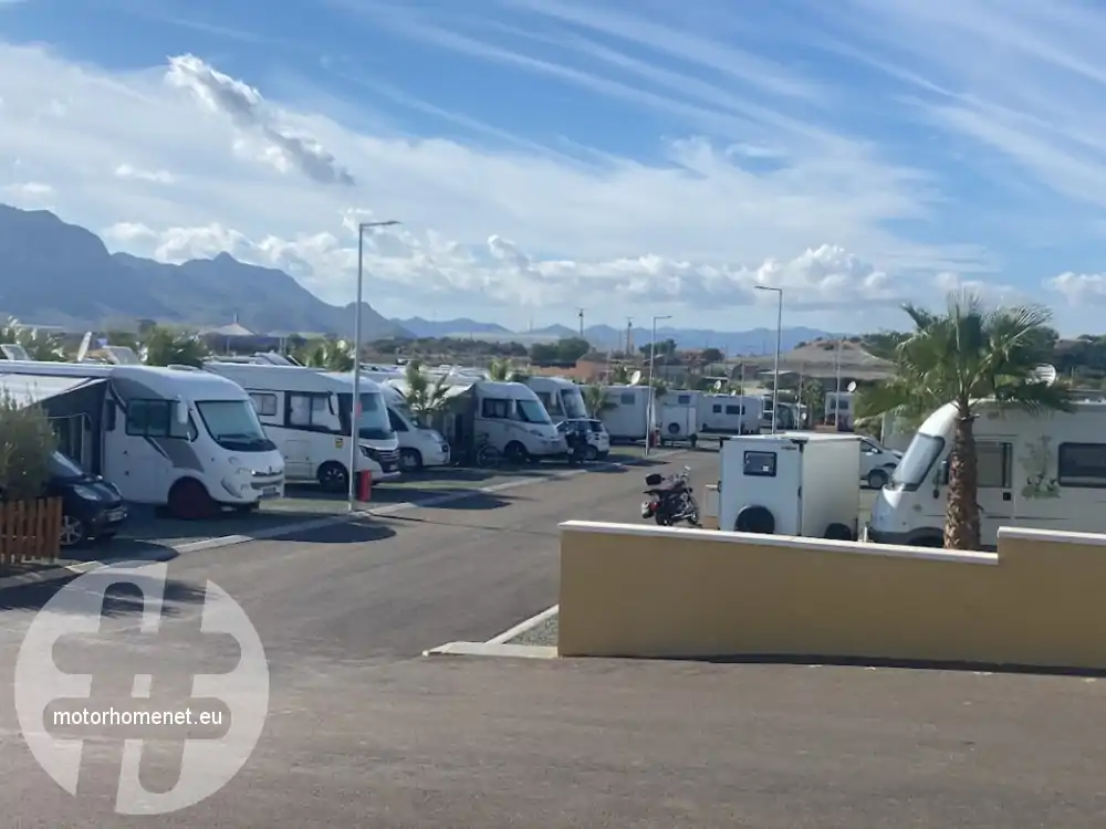 Mazarron camperplaats Area Camper Mazarron Murcia Spanje